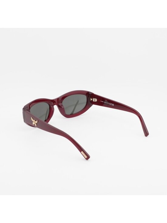 MCM MW0006 69A Sunglasses Bordeaux Oval Frame, Brown Lenses